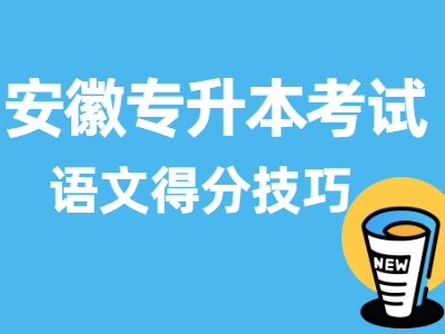 2021年安徽专升本考试语文得分技巧