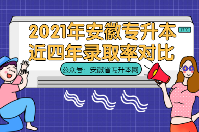 2021年安徽专升本近四年录取率对比