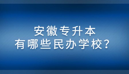 安徽专升本有哪些民办学校？.jpg