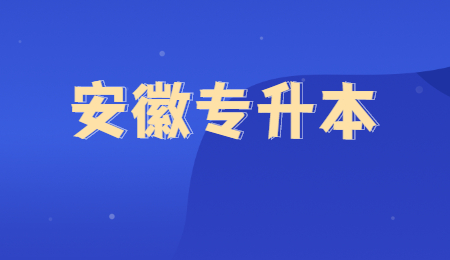 安徽专升本报考学校